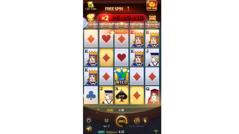 Super Ace slot: a golden card combo on the five by four grid